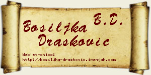 Bosiljka Drašković vizit kartica